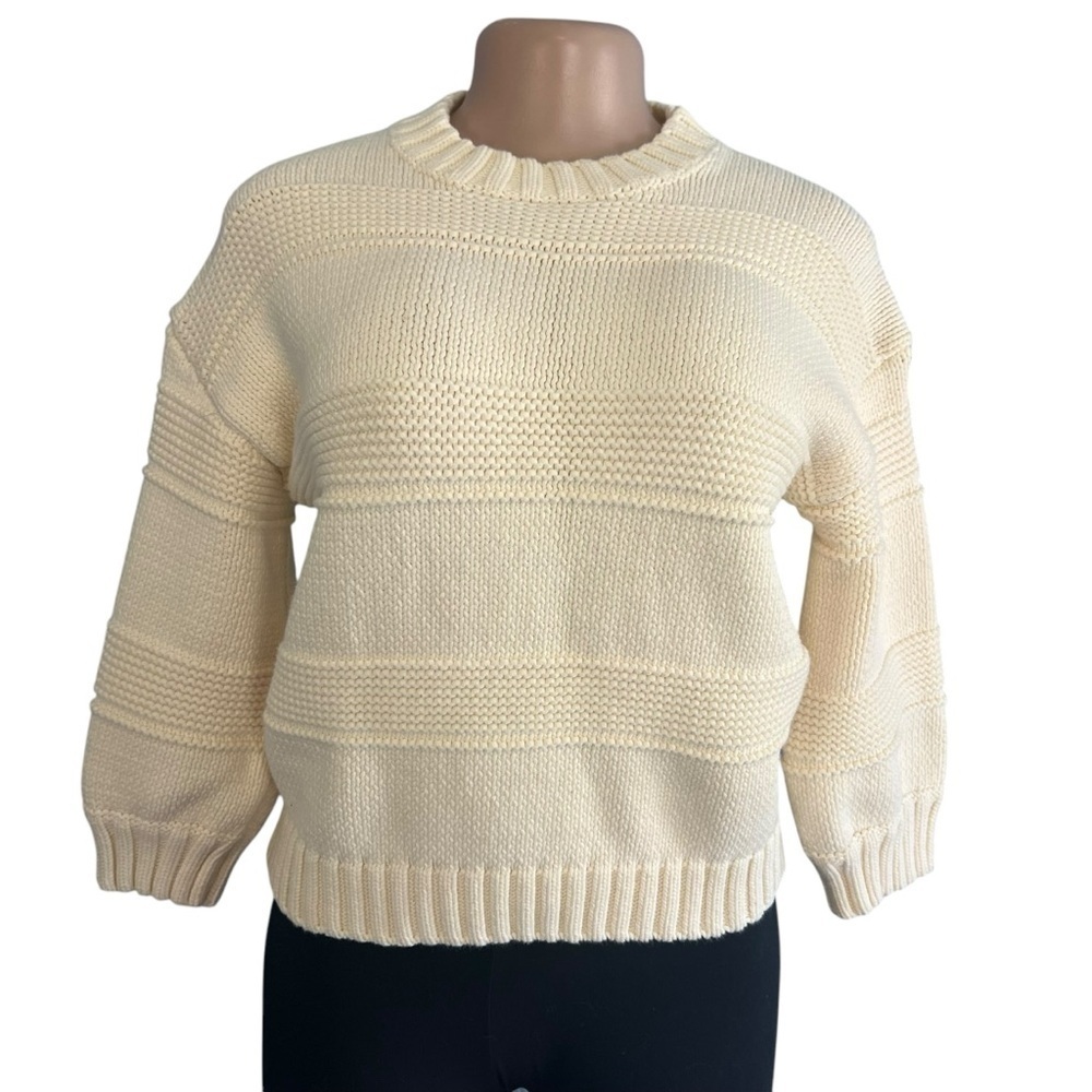 3/$30 ☀️ Adriano Goldschmied Cream Knit Sweater
